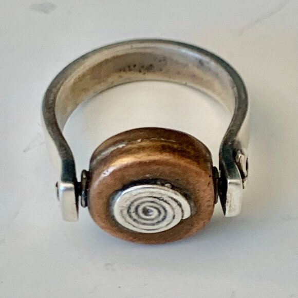 Silver and Copper ring SZ 6.5 - One of a kind handmade by Colorado artist - Picture 6 of 6